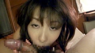 Japanese Voluptuous Wife BlowJob and Ball Licking